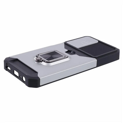 For Samsung Galaxy A15 5G Case PC+TPU Card Holder Phone Kickstand Cover