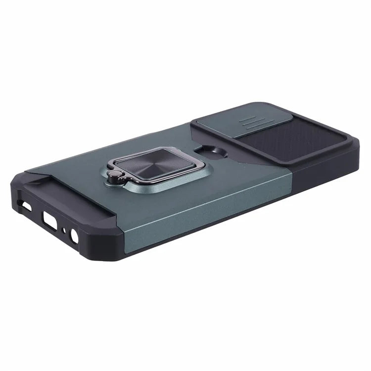 For Samsung Galaxy A15 5G Case PC+TPU Card Holder Phone Kickstand Cover