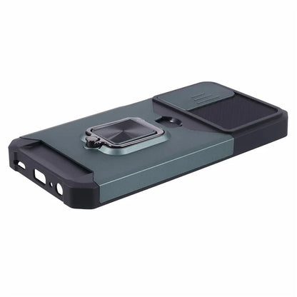 For Samsung Galaxy A15 5G Case PC+TPU Card Holder Phone Kickstand Cover