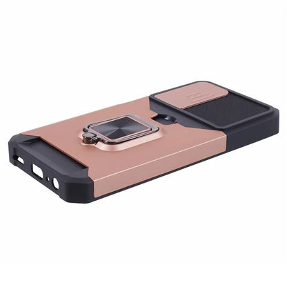 For Samsung Galaxy A15 5G Case PC+TPU Card Holder Phone Kickstand Cover