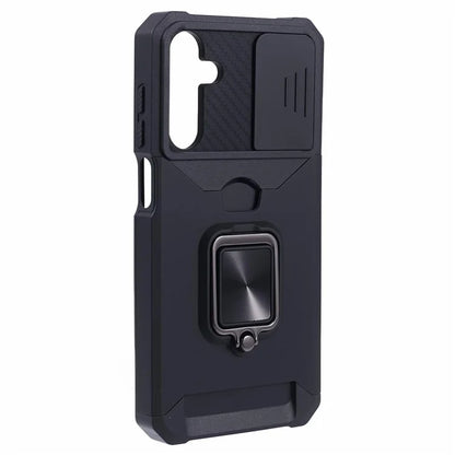 For Samsung Galaxy A15 5G Case PC+TPU Card Holder Phone Kickstand Cover