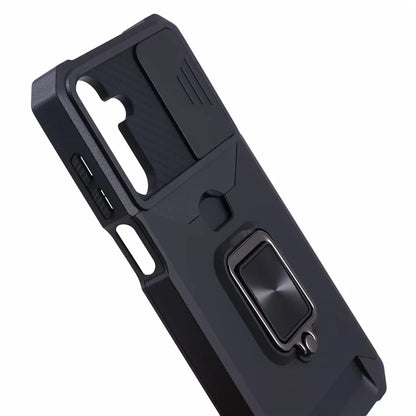 For Samsung Galaxy A15 5G Case PC+TPU Card Holder Phone Kickstand Cover