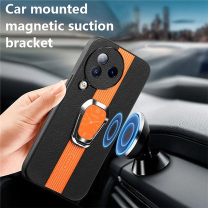 KADEM For Xiaomi Civi 3 5G Case Kickstand Shell PU Leather Coated TPU+Acrylic Phone Cover