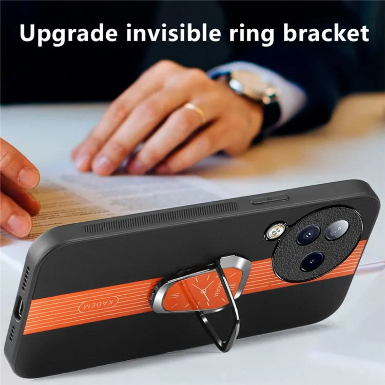 KADEM For Xiaomi Civi 3 5G Case Kickstand Shell PU Leather Coated TPU+Acrylic Phone Cover