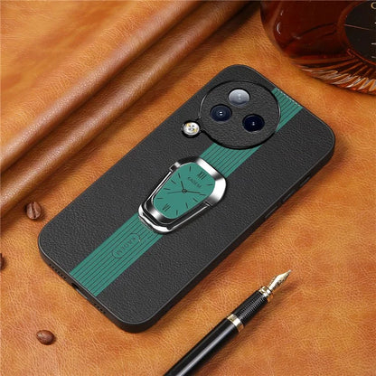 KADEM For Xiaomi Civi 3 5G Case Kickstand Shell PU Leather Coated TPU+Acrylic Phone Cover