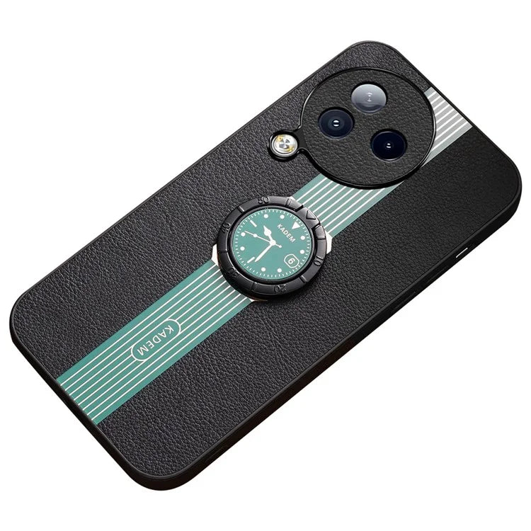 KADEM For Xiaomi Civi 3 5G Case PU Leather Coating TPU+Acrylic Phone Cover with Ring Kickstand