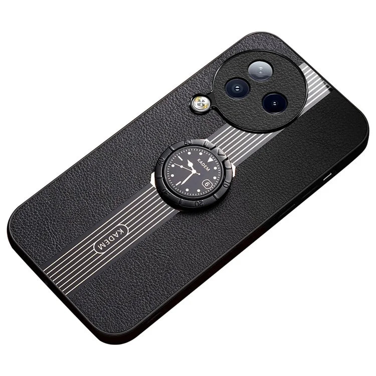 KADEM For Xiaomi Civi 3 5G Case PU Leather Coating TPU+Acrylic Phone Cover with Ring Kickstand