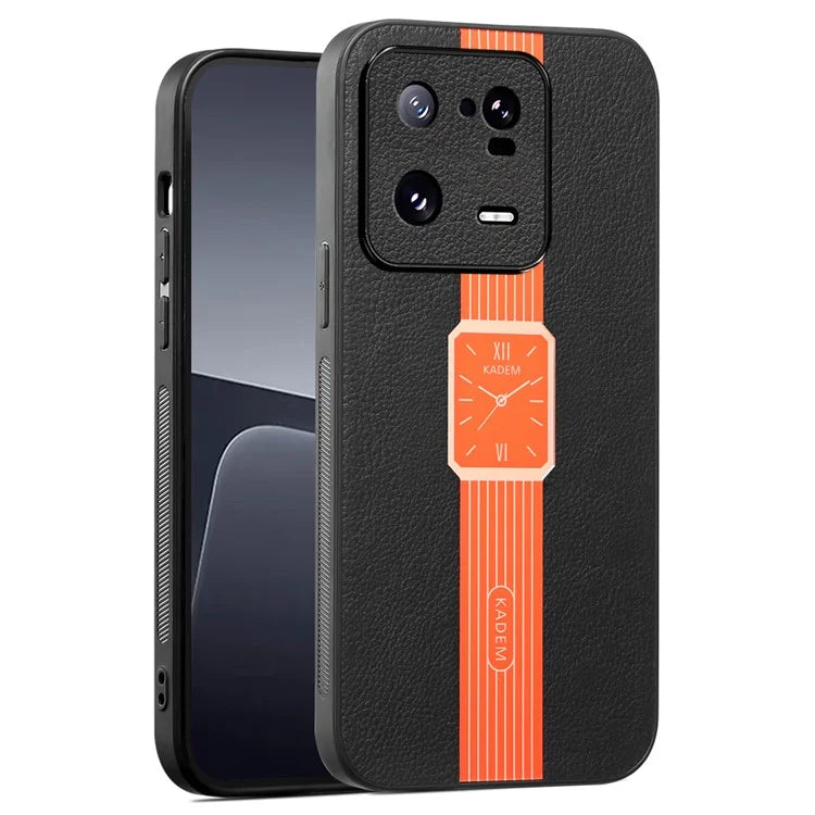 KADEM For Xiaomi 13 Pro 5G Case Drop Proof PU Leather+TPU+Acrylic Cover