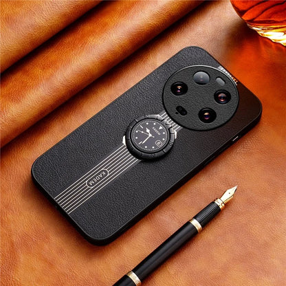 KADEM For Xiaomi 13 Ultra Case PU Leather+TPU+Acrylic Drop Resistant Phone Kickstand Shell
