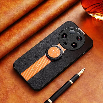 KADEM For Xiaomi 13 Ultra Case PU Leather+TPU+Acrylic Drop Resistant Phone Kickstand Shell