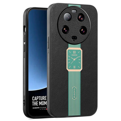 KADEM For Xiaomi 13 Ultra Case PU Leather+TPU+Acrylic Cellphone Back Cover