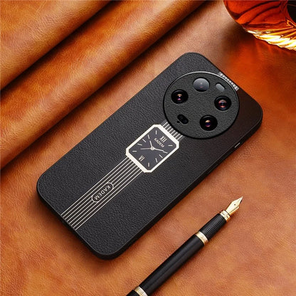 KADEM For Xiaomi 13 Ultra Case PU Leather+TPU+Acrylic Cellphone Back Cover