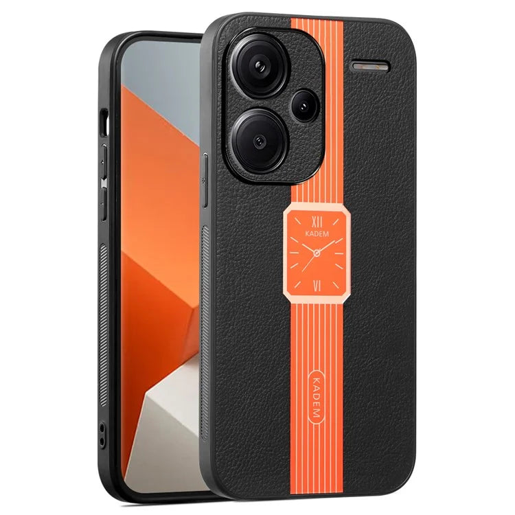 KADEM For Xiaomi Redmi Note 13 Pro+ 5G Case Impact Resistant PU Leather+TPU+Acrylic Phone Cover