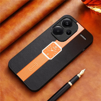 KADEM For Xiaomi Redmi Note 13 Pro+ 5G Case Impact Resistant PU Leather+TPU+Acrylic Phone Cover