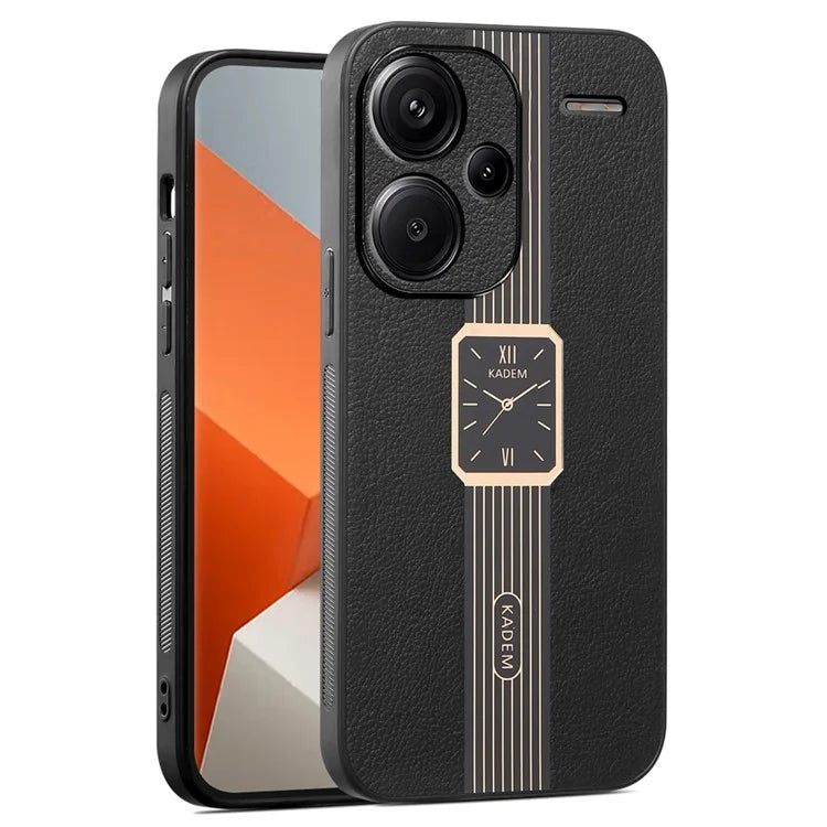 KADEM For Xiaomi Redmi Note 13 Pro+ 5G Case Impact Resistant PU Leather+TPU+Acrylic Phone Cover