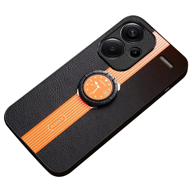 KADEM For Xiaomi Redmi Note 13 Pro+ Case PU Leather+TPU+Acrylic Anti-collision Phone Cover