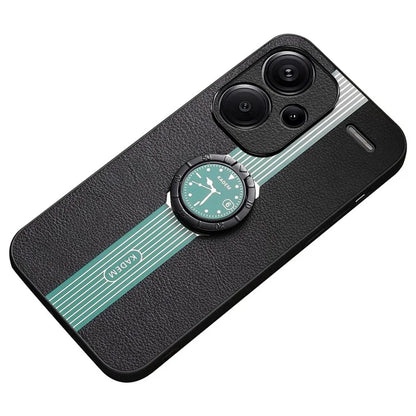 KADEM For Xiaomi Redmi Note 13 Pro+ Case PU Leather+TPU+Acrylic Anti-collision Phone Cover
