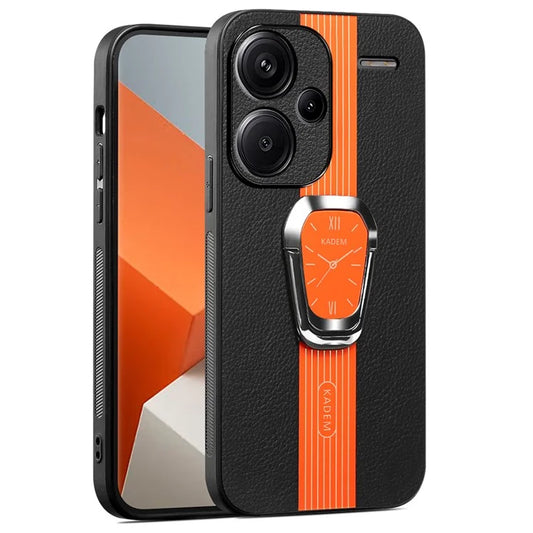 KADEM For Xiaomi Redmi Note 13 Pro+ Case Back Guard PU Leather+TPU+Acrylic Phone Cover