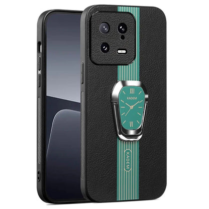 KADEM For Xiaomi 13 Case Drop Proof PU Leather+TPU+Acrylic Phone Cover