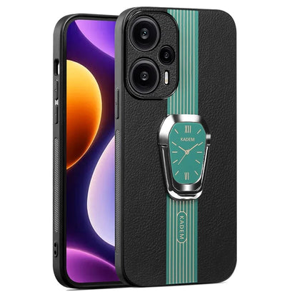 KADEM For Xiaomi Redmi Note 12 Turbo / Poco F5 5G Case PU Leather+TPU+Acrylic Anti-fall Phone Cover