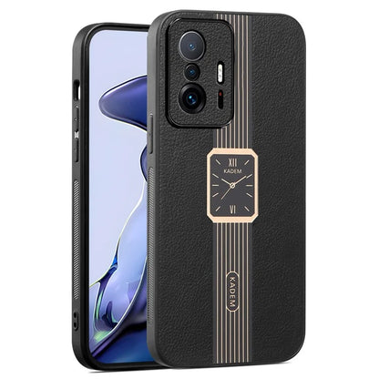 KADEM For Xiaomi 11T 5G / 11T Pro 5G Cover Smart Phone Protector PU Leather+TPU+Acrylic Case