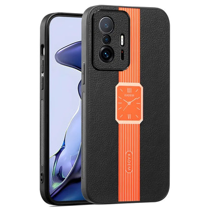 KADEM For Xiaomi 11T 5G / 11T Pro 5G Cover Smart Phone Protector PU Leather+TPU+Acrylic Case