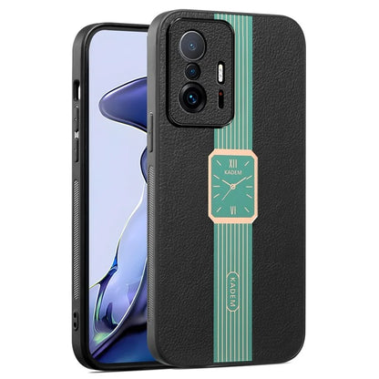 KADEM For Xiaomi 11T 5G / 11T Pro 5G Cover Smart Phone Protector PU Leather+TPU+Acrylic Case