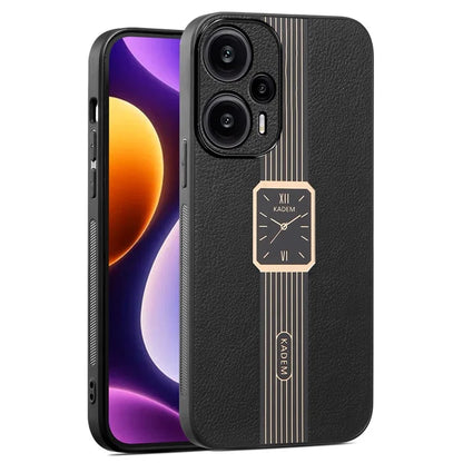 KADEM For Xiaomi Redmi Note 12 Turbo / Poco F5 5G Cover Smart Phone PU Leather+TPU+Acrylic Back Case