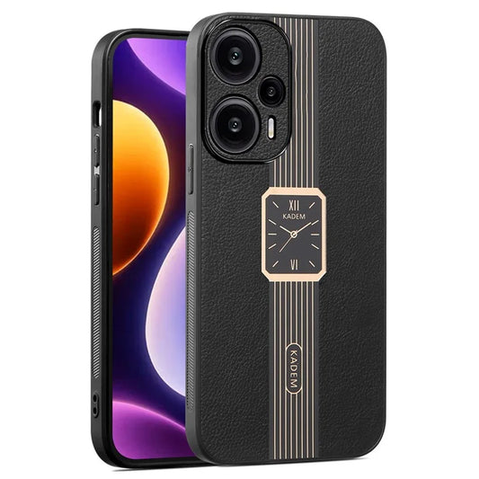 KADEM For Xiaomi Redmi Note 12 Turbo / Poco F5 5G Cover Smart Phone PU Leather+TPU+Acrylic Back Case
