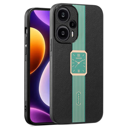 KADEM For Xiaomi Redmi Note 12 Turbo / Poco F5 5G Cover Smart Phone PU Leather+TPU+Acrylic Back Case