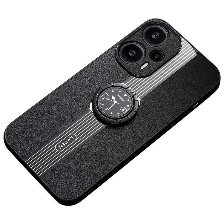 KADEM For Xiaomi Redmi Note 12 Turbo / Poco F5 5G Case Phone Leather+TPU+Acrylic Anti-fall Cover