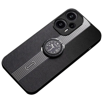 KADEM For Xiaomi Redmi Note 12 Turbo / Poco F5 5G Case Phone Leather+TPU+Acrylic Anti-fall Cover