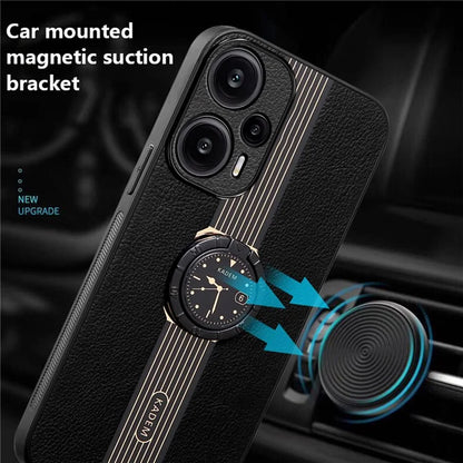 KADEM For Xiaomi Redmi Note 12 Turbo / Poco F5 5G Case Phone Leather+TPU+Acrylic Anti-fall Cover