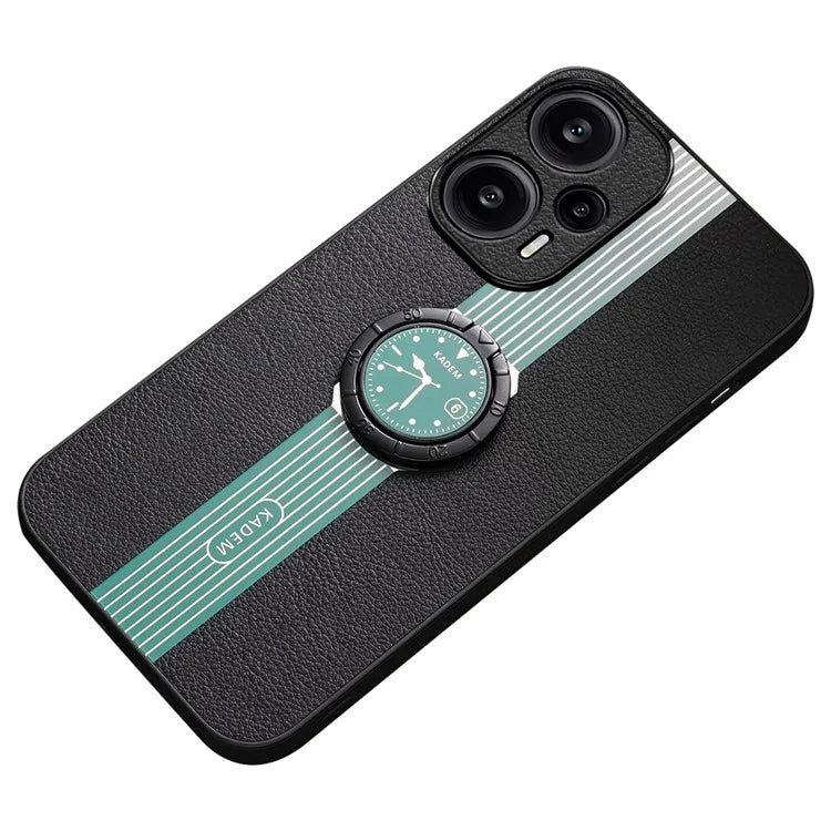 KADEM For Xiaomi Redmi Note 12 Turbo / Poco F5 5G Case Phone Leather+TPU+Acrylic Anti-fall Cover