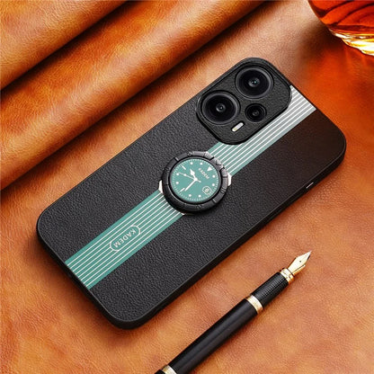 KADEM For Xiaomi Redmi Note 12 Turbo / Poco F5 5G Case Phone Leather+TPU+Acrylic Anti-fall Cover