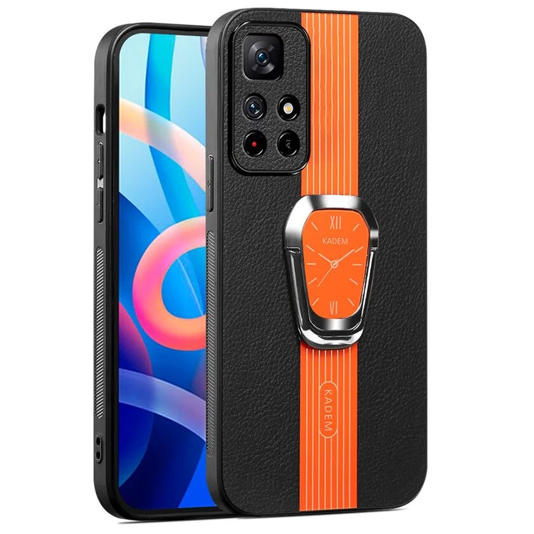 KADEM For Xiaomi Poco M4 Pro 5G / Redmi Note 11 5G (China) (MediaTek) / 11T 5G / 11S 5G Cover PU Leather+TPU+Acrylic Case
