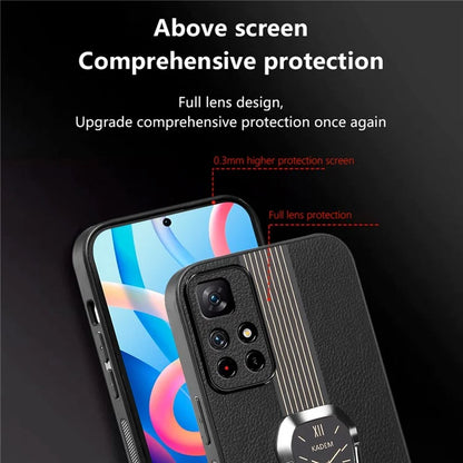 KADEM For Xiaomi Poco M4 Pro 5G / Redmi Note 11 5G (China) (MediaTek) / 11T 5G / 11S 5G Cover PU Leather+TPU+Acrylic Case