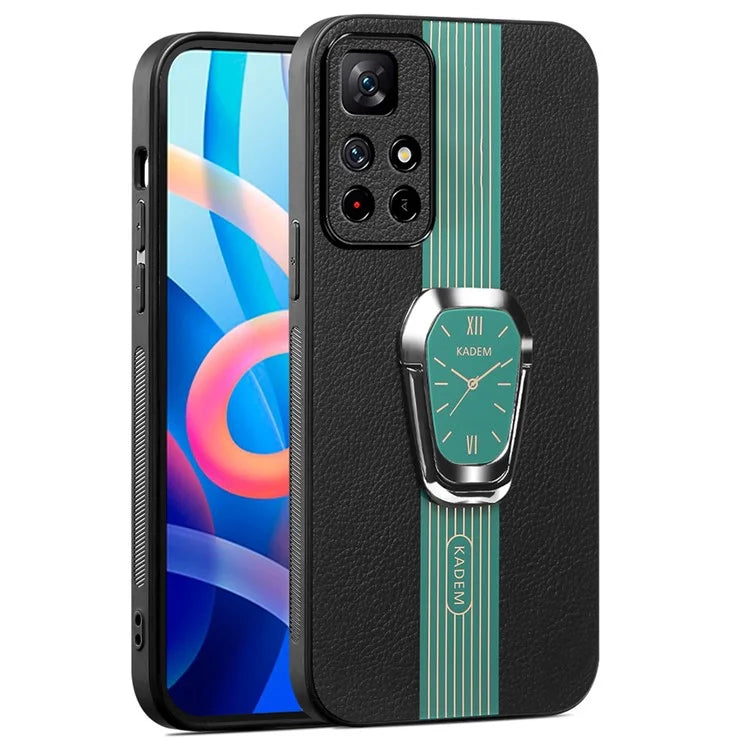 KADEM For Xiaomi Poco M4 Pro 5G / Redmi Note 11 5G (China) (MediaTek) / 11T 5G / 11S 5G Cover PU Leather+TPU+Acrylic Case