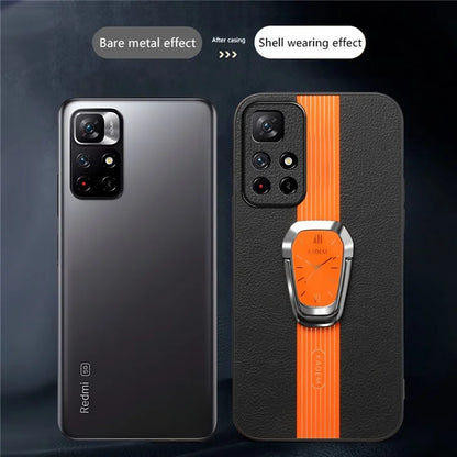 KADEM For Xiaomi Poco M4 Pro 5G / Redmi Note 11 5G (China) (MediaTek) / 11T 5G / 11S 5G Cover PU Leather+TPU+Acrylic Case
