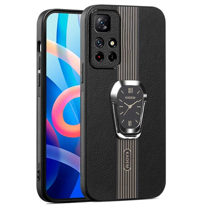 KADEM For Xiaomi Poco M4 Pro 5G / Redmi Note 11 5G (China) (MediaTek) / 11T 5G / 11S 5G Cover PU Leather+TPU+Acrylic Case