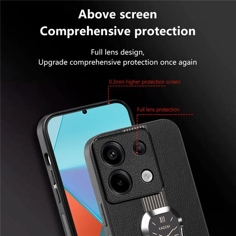 KADEM For Xiaomi Redmi Note 13 5G Case Anti-scratch Kickstand Phone Protector