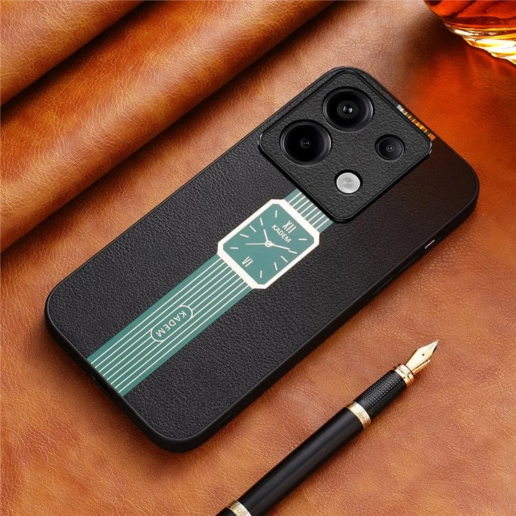 KADEM For Xiaomi Redmi Note 13 Pro 5G / Poco X6 5G Cover Electroplating PU Leather+TPU+Acrylic Cellphone Case