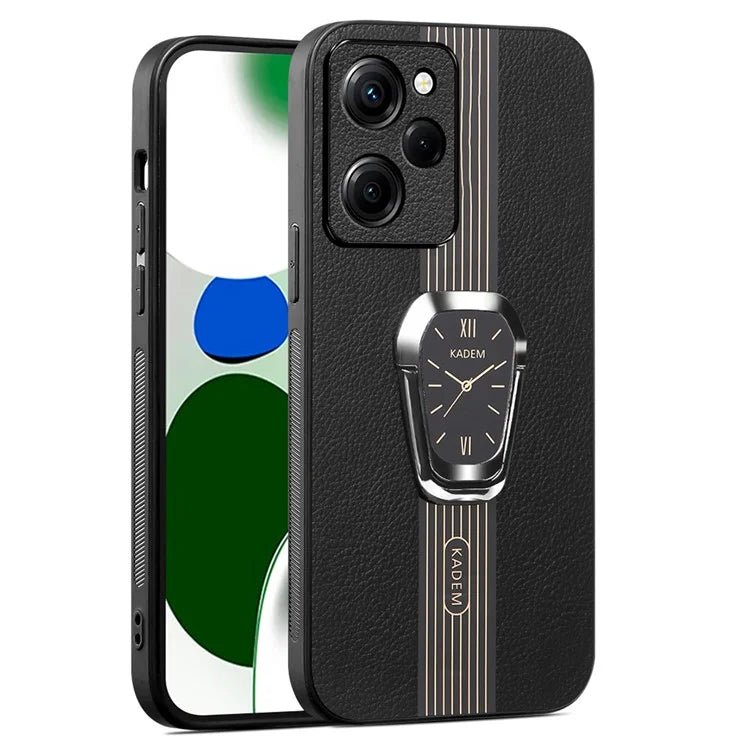 KADEM For Xiaomi Redmi Note 12 Pro Speed 5G / Poco X5 Pro 5G Phone Case PU Leather+TPU+Acrylic Back Shell Cover