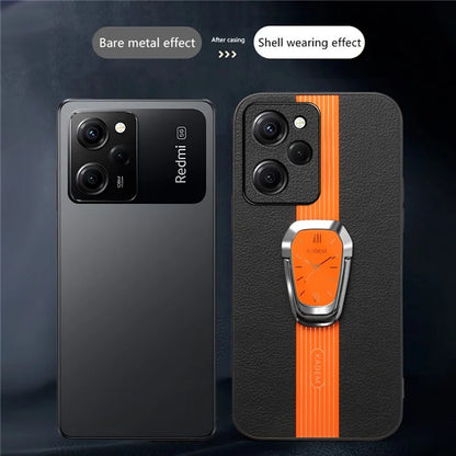 KADEM For Xiaomi Redmi Note 12 Pro Speed 5G / Poco X5 Pro 5G Phone Case PU Leather+TPU+Acrylic Back Shell Cover