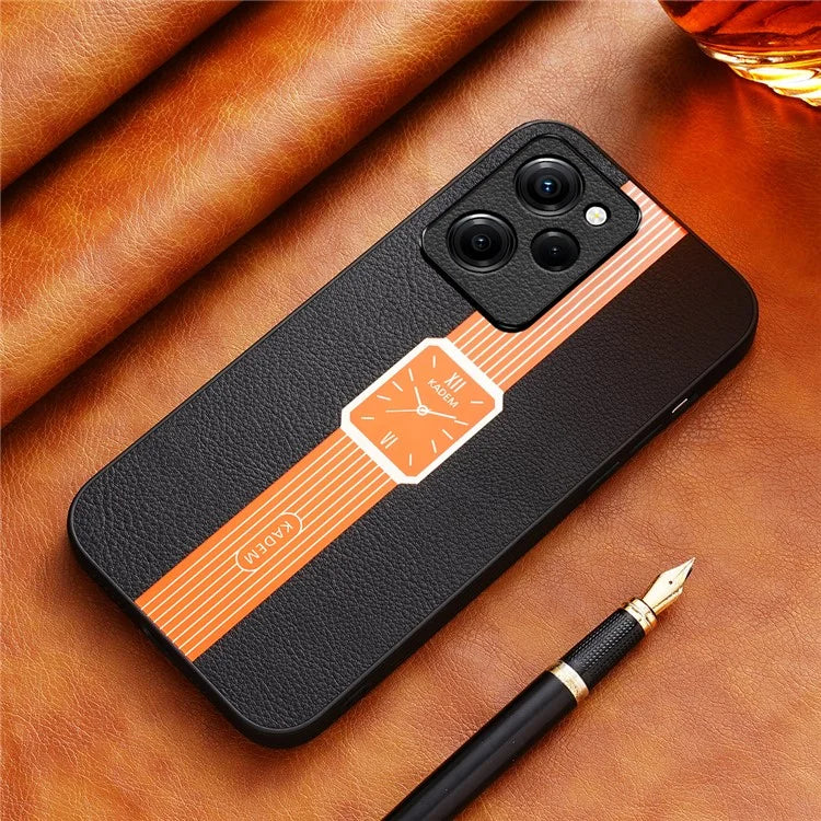 KADEM For Xiaomi Redmi Note 12 Pro Speed 5G / Poco X5 Pro 5G Cover PU Leather+TPU+Acrylic Electroplating Case
