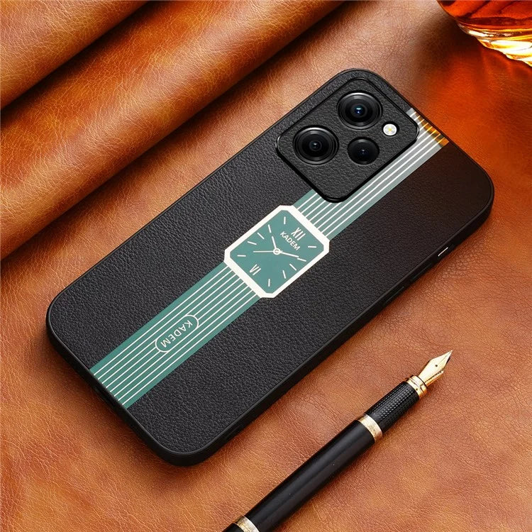KADEM For Xiaomi Redmi Note 12 Pro Speed 5G / Poco X5 Pro 5G Cover PU Leather+TPU+Acrylic Electroplating Case