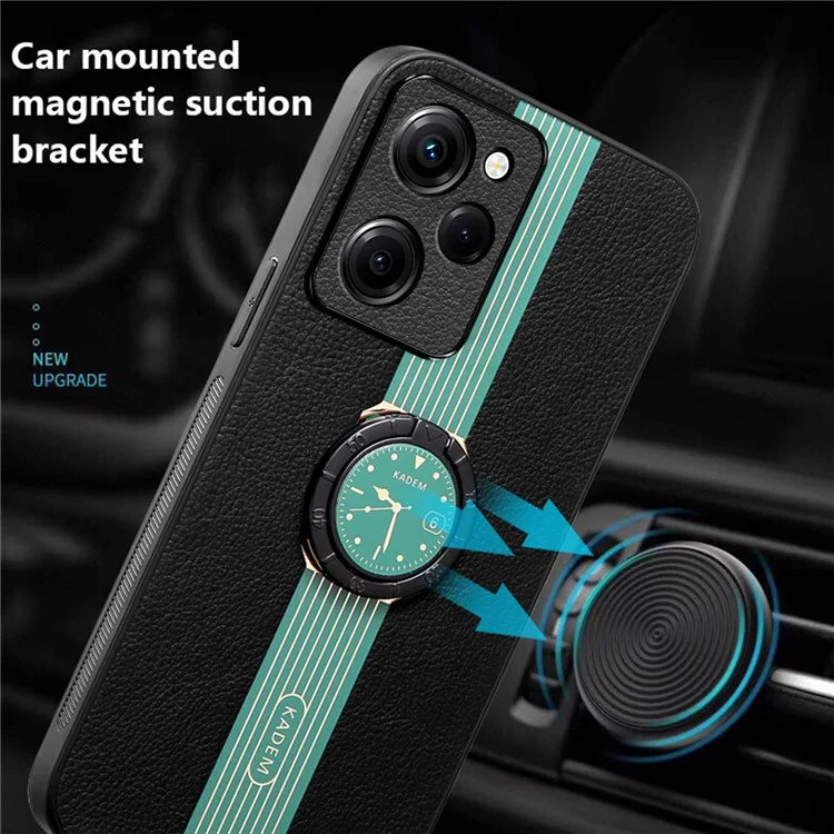 KADEM For Xiaomi Redmi Note 12 Pro Speed 5G / Poco X5 Pro 5G Case Kickstand Leather Phone Back Cover