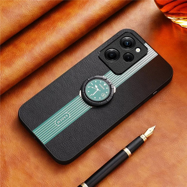 KADEM For Xiaomi Redmi Note 12 Pro Speed 5G / Poco X5 Pro 5G Case Kickstand Leather Phone Back Cover