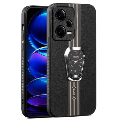 KADEM For Xiaomi Redmi Note 12 Pro 5G Case Anti-drop  PU Leather+TPU+Acrylic Phone Protector