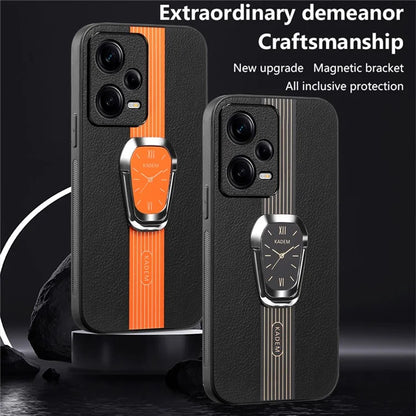 KADEM For Xiaomi Redmi Note 12 Pro 5G Case Anti-drop  PU Leather+TPU+Acrylic Phone Protector